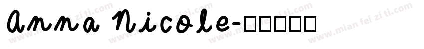 Anna Nicole字体转换